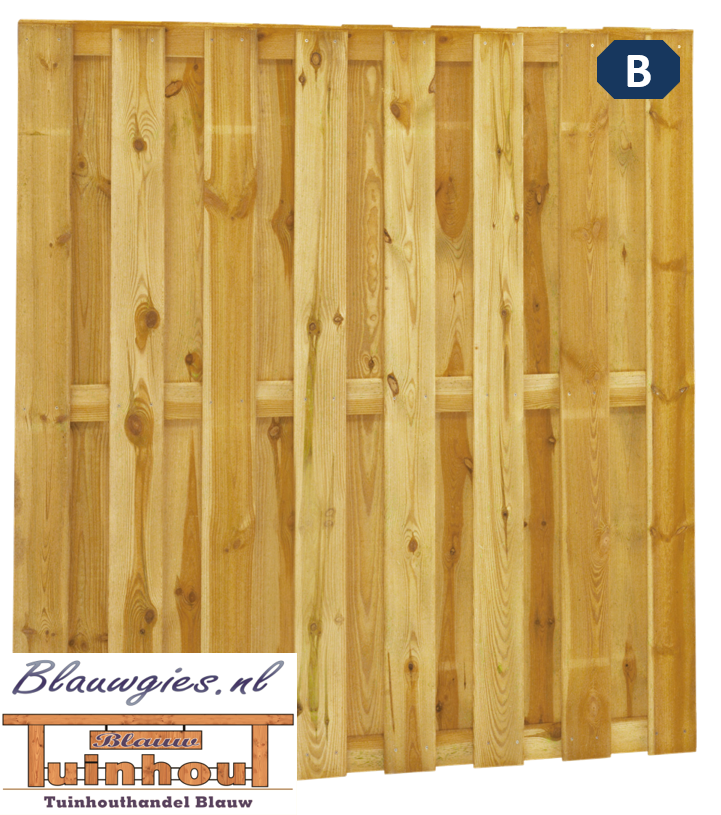 Plankenscherm | 18-planks | B