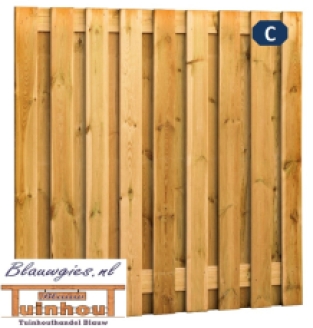 Plankenscherm | 19-planks | C